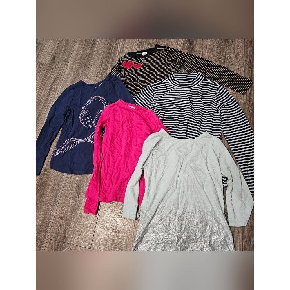 Kids Long Sleeve Tops Size 10-12 Includes 5 pcs
